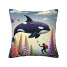 Dreamy Ocean Explorer Plush Pillow Cover - Okomall