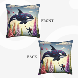 Housse de Coussin en Peluche pour Explorateurs Marins de Rêve - Okomall
