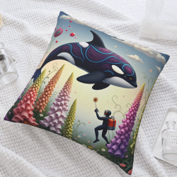 Copri Cuscino in Peluche per Esploratori Marini da Sogno - Okomall