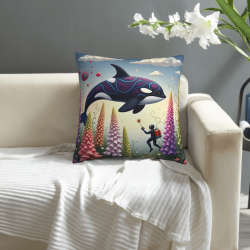 Copri Cuscino in Peluche per Esploratori Marini da Sogno - Okomall
