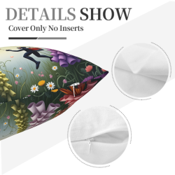 Housse de Coussin en Peluche pour Explorateurs Marins de Rêve - Okomall