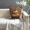 Housse de coussin en peluche paysage zen - Okomall