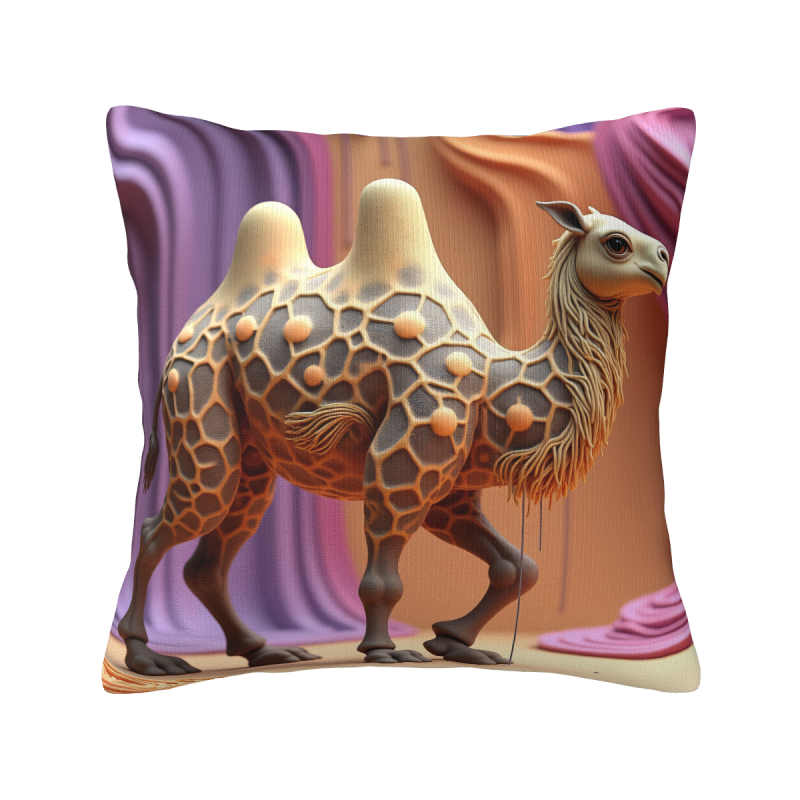 Abstract Geometric Pattern Plush Pillow Cover - Okomall