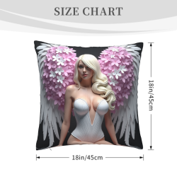 Dreamy Wings Plush Pillow Cover - Okomall