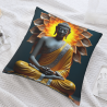 Abstract Flame Pattern Plush Pillow Cover - Okomall