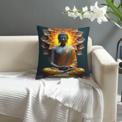 Abstract Flame Pattern Plush Pillow Cover - Okomall
