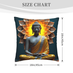 Abstract Flame Pattern Plush Pillow Cover - Okomall