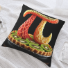 Housse de coussin en peluche à motif recto verso - 18x18 pouces | OKOMALL
