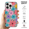 花卉图案iPhone 15 Pro/Pro Max手机壳 - okomall