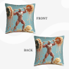 Funda de cojín de peluche con tema de anatomía humana - Okomall Decoración para el hogar