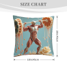 Funda de cojín de peluche con tema de anatomía humana - Okomall Decoración para el hogar