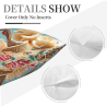 Funda de cojín de peluche con tema de anatomía humana - Okomall Decoración para el hogar