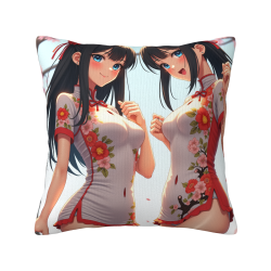 Funda de Almohada de Peluche Anime para Niña - Okomall