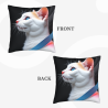 抽象猫咪毛绒抱枕套 - Okomall