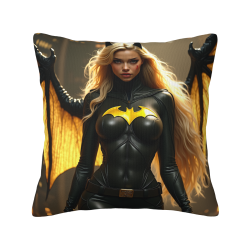 Doppelseitiges Batman Plüsch Kissenbezug - 18x18 Zoll | OKOMALL