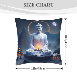 Cuscino in peluche Zen Shan Shui - Okomall