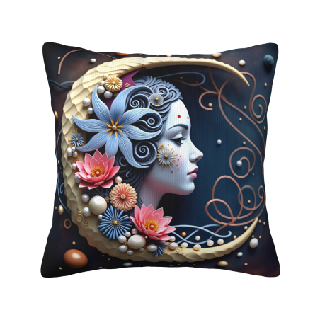 Housse de Coussin en Peluche Motif Ciel Étoilé - Okomall