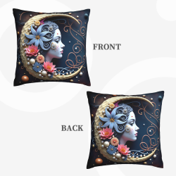 Housse de Coussin en Peluche Motif Ciel Étoilé - Okomall