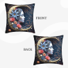 Housse de Coussin en Peluche Motif Ciel Étoilé - Okomall