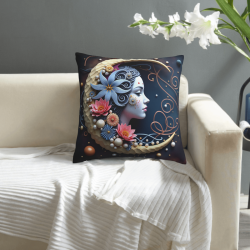 Housse de Coussin en Peluche Motif Ciel Étoilé - Okomall