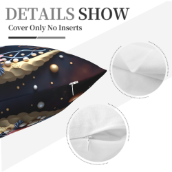 Housse de Coussin en Peluche Motif Ciel Étoilé - Okomall