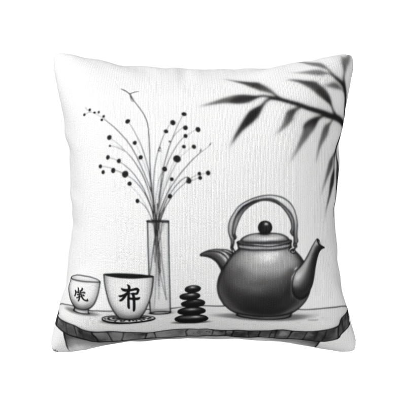 Cuscino Zen Acquerello - 18x18 pollici | OKOMALL