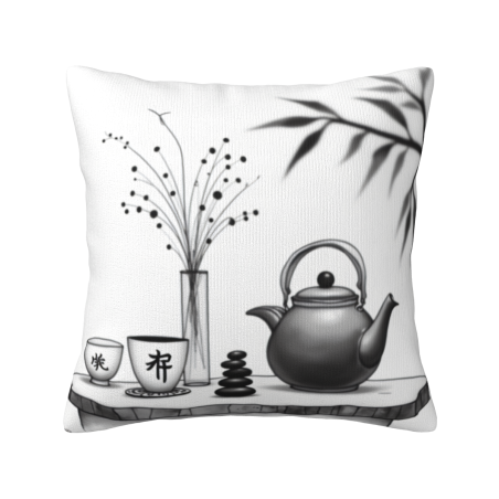 Cuscino Zen Acquerello - 18x18 pollici | OKOMALL