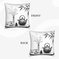 غمّاء وسادة بأسلوب مائي زنّي - 18 × 18 بوصة | OKOMALL