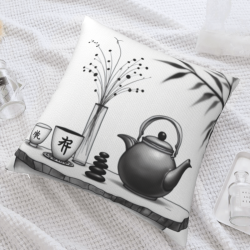 Cuscino Zen Acquerello - 18x18 pollici | OKOMALL