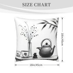Cuscino Zen Acquerello - 18x18 pollici | OKOMALL