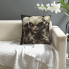 Housse de coussin en peluche Alien recto-verso - Okomall