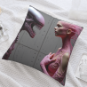 Funda de cojín de felpa con textura Alien - Okomall