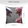 Housse de coussin en peluche à texture Alien - Okomall