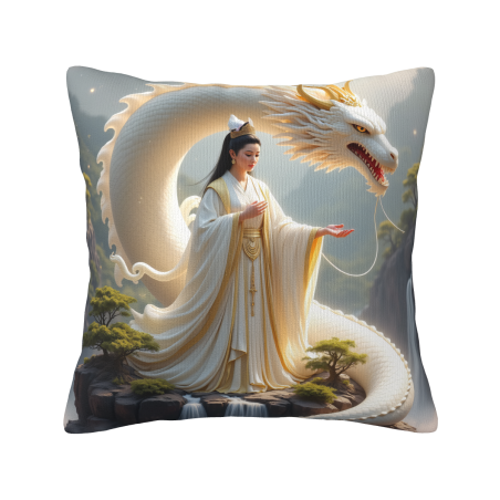 Housse de coussin en peluche sur le thème des fées - Okomall