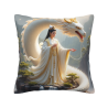 Housse de coussin en peluche sur le thème des fées - Okomall