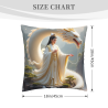 Housse de coussin en peluche sur le thème des fées - Okomall