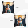 Housse de coussin en peluche style japonais - Beauté japonaise - 45x45 cm | OKO Mall