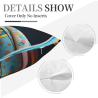 Funda de cojín de felpa estilo japonés con la belleza japonesa - 18x18 pulgadas | OKO Mall