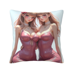 Adorable Funda de Almohada de Peluche de Doble Cara para Niñas - Okomall