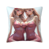 Adorable Housse de Coussin Peluche Double Face Fille - Okomall