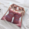 Adorable Housse de Coussin Peluche Double Face Fille - Okomall