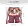 Adorable Housse de Coussin Peluche Double Face Fille - Okomall