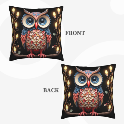 Housse de coussin en peluche sur le thème de la forêt enchantée - Okomall