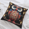 Funda de cojín de peluche con tema de bosque encantado - Okomall