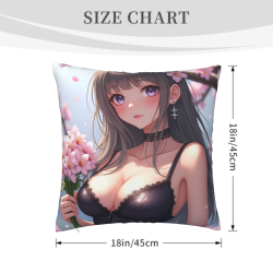 Housse de coussin en peluche Magical Girl - Okomall