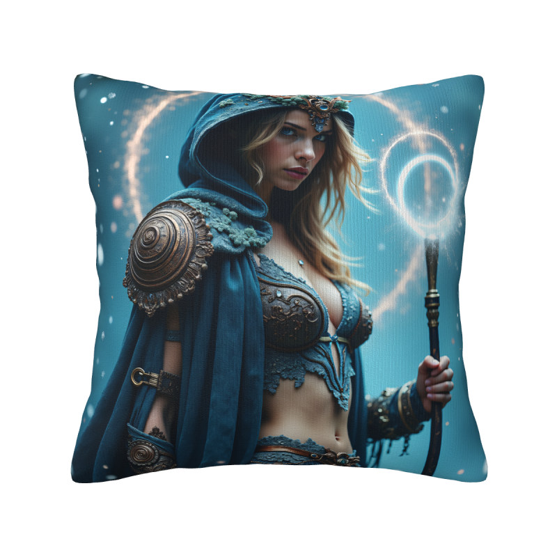 Housse de coussin en peluche Guerrier Fantastique - Okomall
