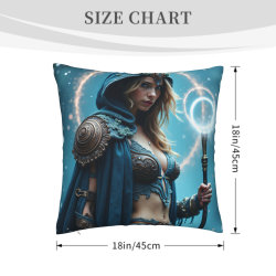 Housse de coussin en peluche Guerrier Fantastique - Okomall