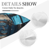 Housse de coussin en peluche Guerrier Fantastique - Okomall