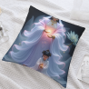 Housse de Coussin en Peluche Motif Nuage et Fée - Okomall
