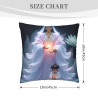Housse de Coussin en Peluche Motif Nuage et Fée - Okomall